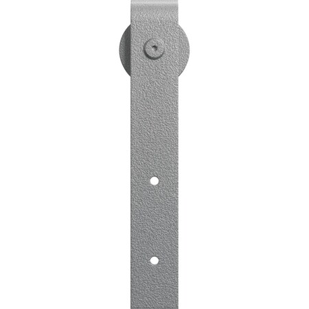 Ekena Millwork Premium J-Strap Roller Hanger w/ Bolts for Barn Door for 1 3/8" Doors, PC Chrome GB60013RCR